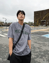 Washed Michigan Short Sleeve Tee