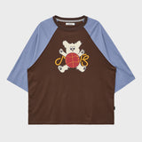 Maltese toy raglan Three-Quarter sleeve T-Shirts