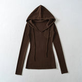 Rosie Pocket V-Neck Hood Top