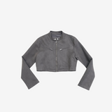 Tenon suede jacket + skirt set