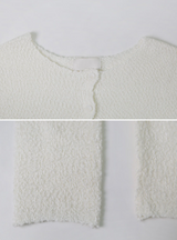 PL Embossing Crop Knit Cardigan (4color)