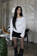 Angora fur shorts