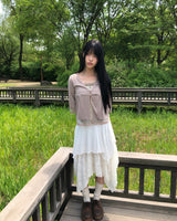 Motin Lace 7-Sleeve Cardigan