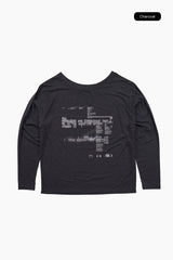 Gaussian off-shoulder tee