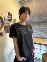 Unicorn アーカイブステッチリンガークロップショートスリーブ Black