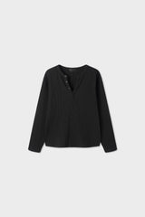 Macca waffle henley neck