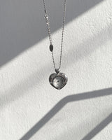 Twinkle Heart Clock Long Necklace