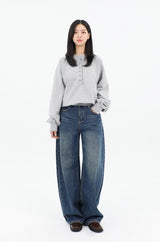CLASSIC CURVED FIT DENIM_BLUE code 26006