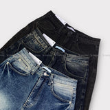 LMN アンベージュウォッシュドワイドデニムパンツ (3 colors)