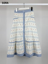 CARROT BUTTON FULL SKIRT (2C)