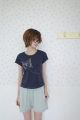 バタフライピクセルTシャツ（4color）