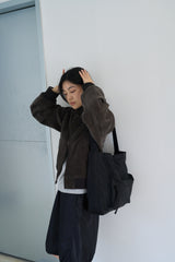 puff pocket padding bag (black)