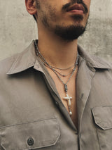 Cross Baroque Pearl Necklace