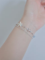 Surgical steel refreshing sea starfish bracelet