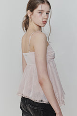 ローズシャーリングトップス pink