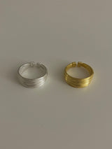 (silver925) Stripe open ring