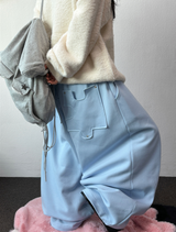 Balloon Wide Puzzling Fuzzy Puzzle Balloon Long Pants 🩷🩵 3COLOR