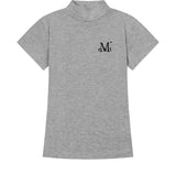 VIOR MOCK NECK HALF T (4COLOR)