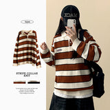 Ringb patch embroidery dangara collar button knit