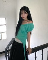 Linz Shirred Strap Short Sleeve