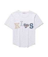 Bumpy Kiss Logo App Tee Grey (KIB6MFT503B)