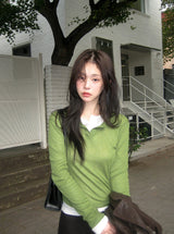 KE Henry Neck Long Sleeve T-Shirt (7color)