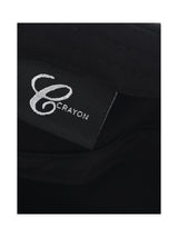 6CRAYON ヴィンテージフラットトップカジュアルベースボールキャップ - ブラック