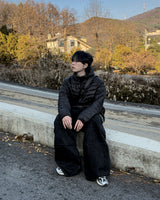 Karzen rivet cargo wide denim