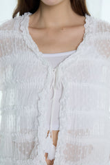 RASCHEL TIERED CARDIGAN JACKET