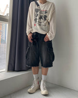 (Unisex) HXドローイングワッフルニット (4C)