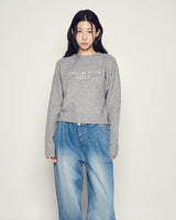 25FW WOMAN ベーシックロゴニット グレー