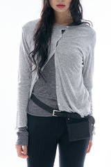 Eller lettuce edge cardigan