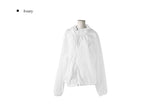 Karin Diagonal Zipper Windbreaker String Hood Jacket