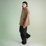 Cotton Napping Turtle String Sweat Shirt - BEIGE