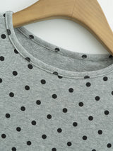 リブラドッとスリムTシャツ
