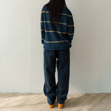 Wonky corduroy pants / Dark navy