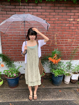 Kowse Openwork Punching Three Quarter Summer Bolero Cardigan