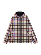 Check Pattern Reversible Windbreaker Pink 
