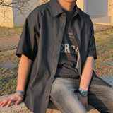 ASCLO Hairline Stripe Short Sleeve Shirt (2color)