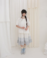  FLORAL PENDANT BACK RIBBON TOP