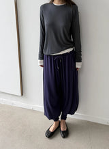 shirring loose pants