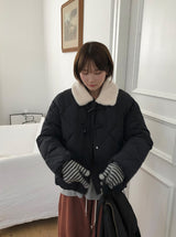 Pundero Wool Stripe Knit Gloves