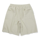 front seam fatigue short pants cream