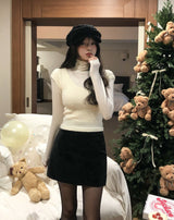 [U-BASIC/wool 28%] Solid Basic Turtleneck Long Sleeve