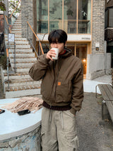 Toba Patch Hooded Padding Jacket