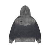 25FW ディストレスフーディー ブラック