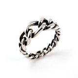 SVR-S616 Enhypen Garden Wear Silver 92.5 Friendship Couple Daily Chain Ring Silver Ring