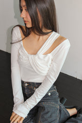 [RE-STOCK] ロングスリーブツイストトップ / アイボリー