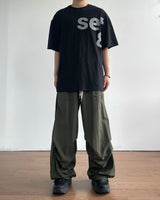 Ded Pintuck Nylon Pants