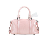 Satin Ribbon Charm Boston Bag